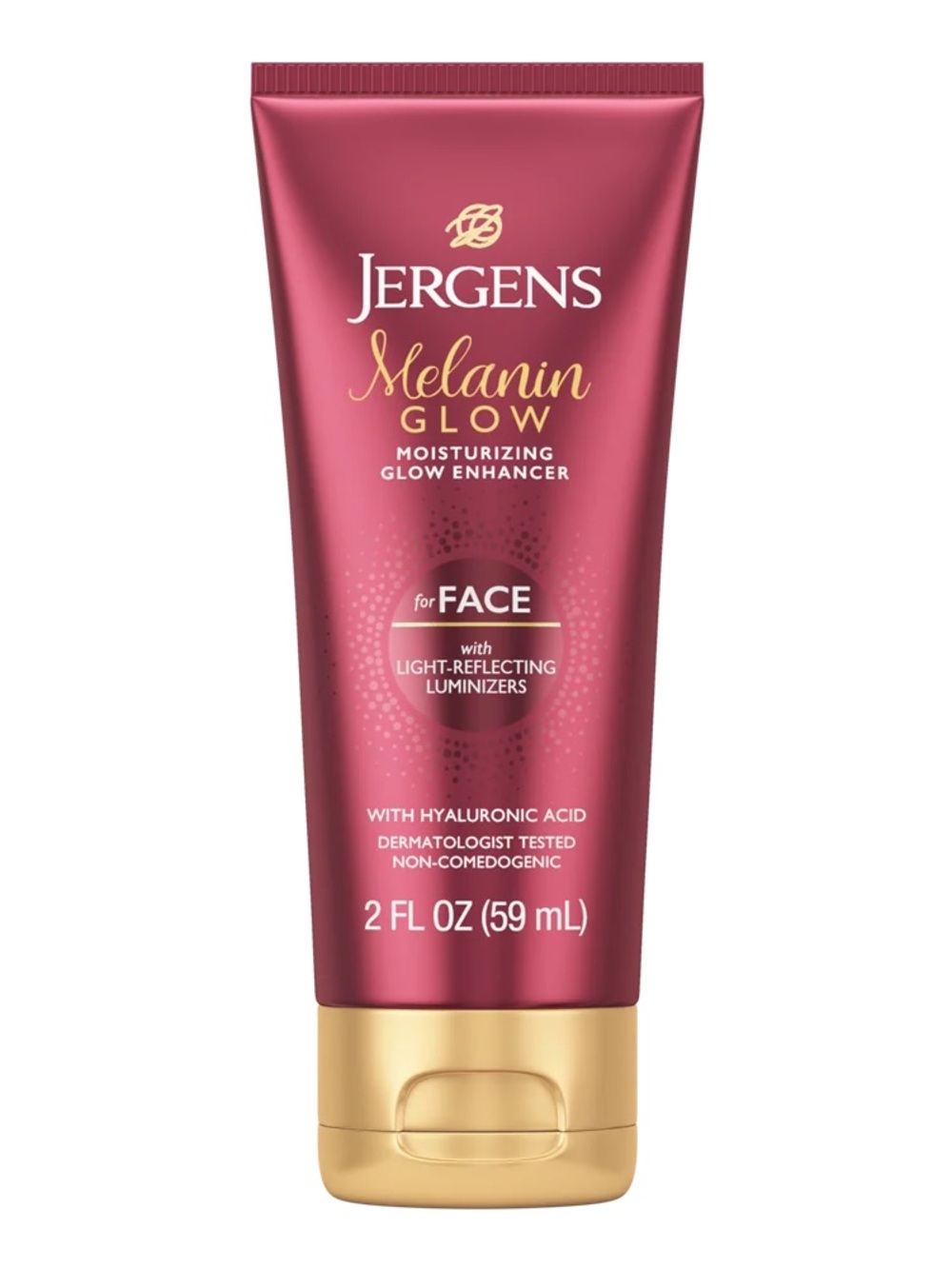JERGENS Melanin Glow Face Moisturizing Glow Enhancer, NEW
